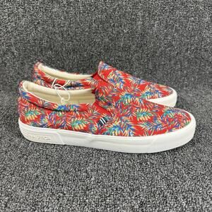 Nautica Mens Candler Red Palm Casual Sneakers Slip On Shoes Size 10